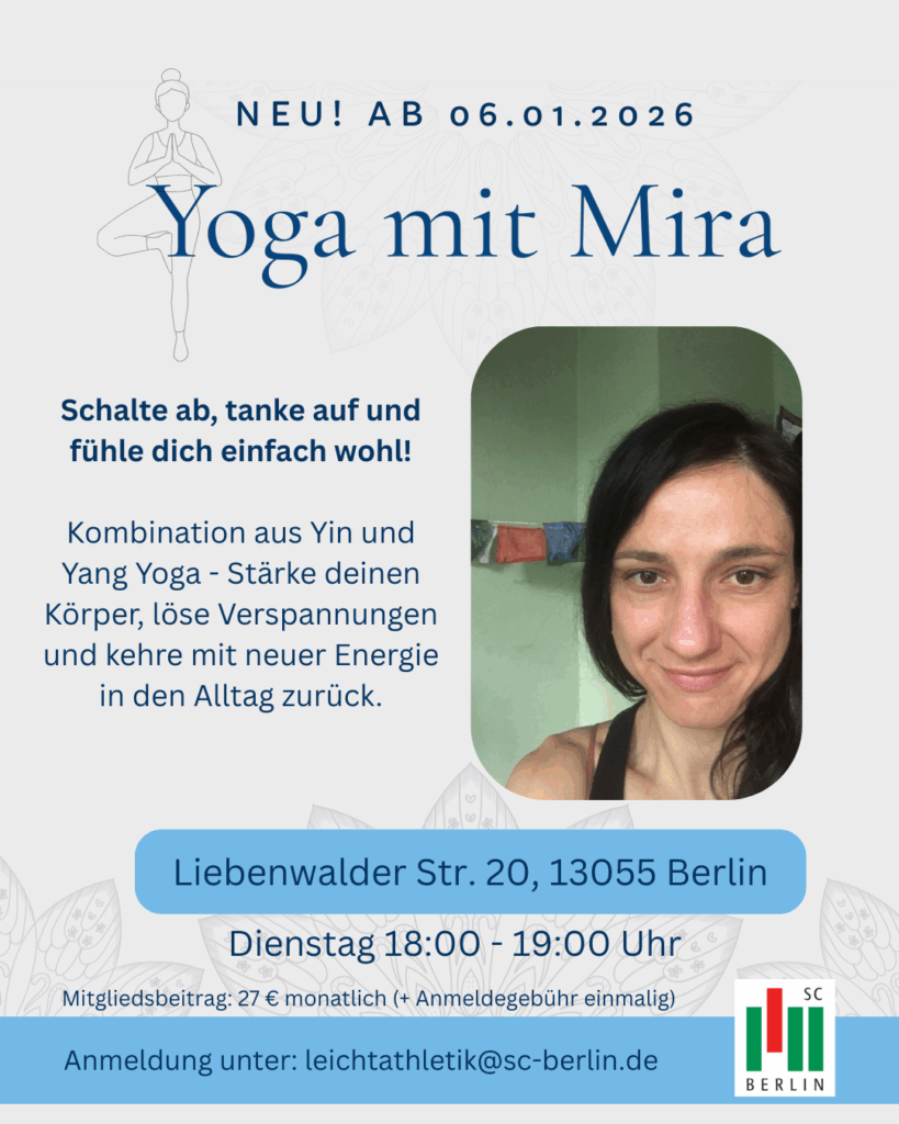 Yoga mit Mira 2026 Instagram mit Beitrag